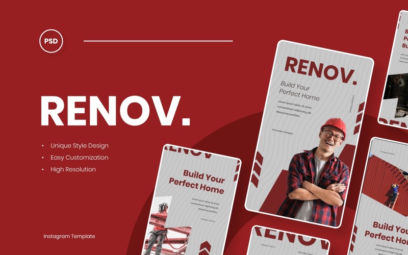 Renov - Construction Instagram Stories Template