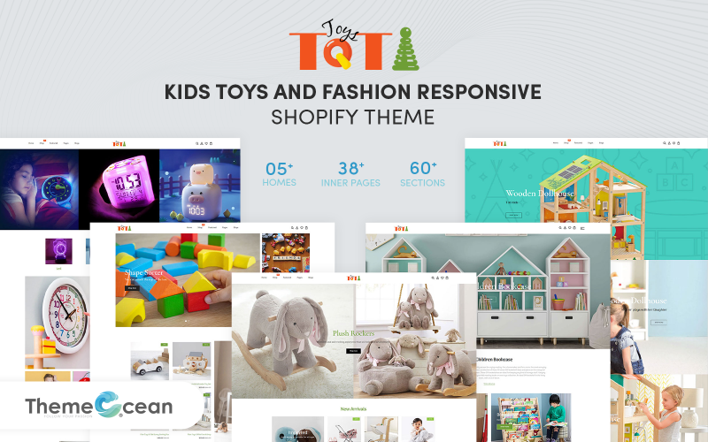 Toti — Адаптивная тема Shopify для детских игрушек и моды