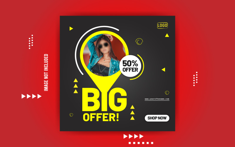 Big Offer Sale Banner Social Media Design