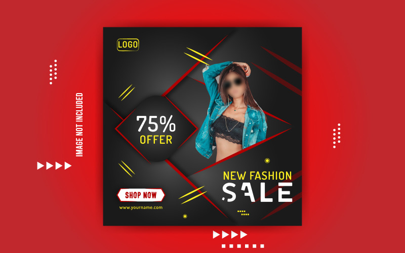Modeverkauf Werbe-Social-Banner