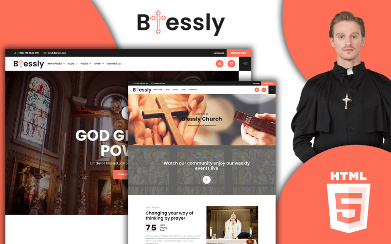 Blessly- Church and Donation HTML5 Template