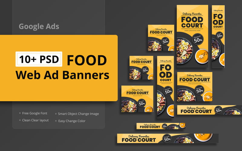 Creative Food Google Реклама для продвижения в социальных сетях