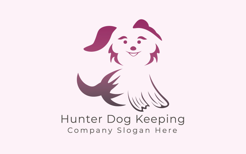 Hunter Dog Keeping Logo Mall