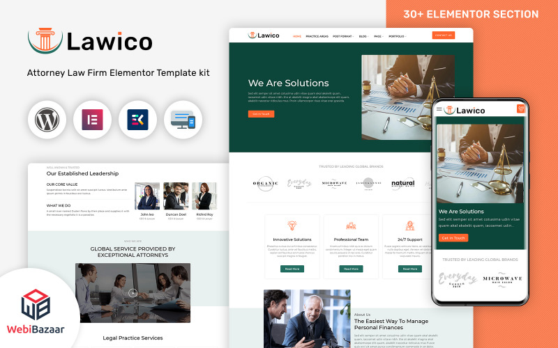 Lawico - Ügyvéd és ügyvéd WordPress téma