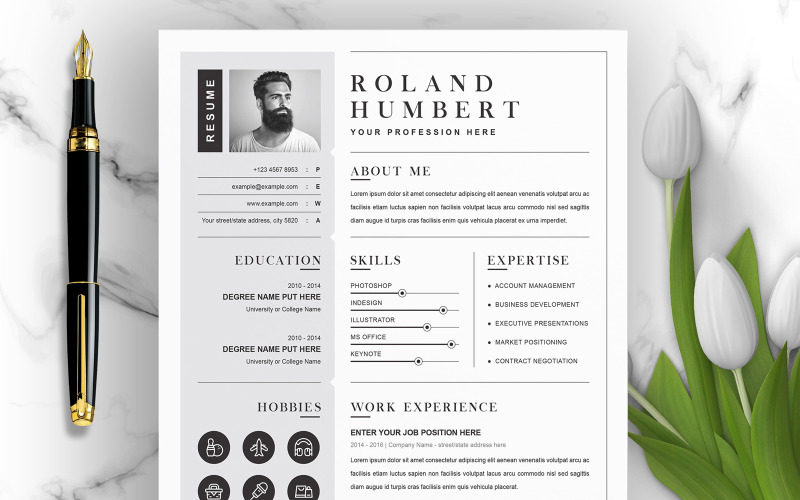 Roland Humbert / Özgeçmiş Şablonu