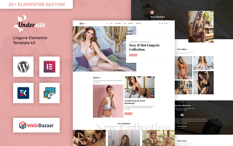 UnderSlik - WordPress тема для нижнего белья