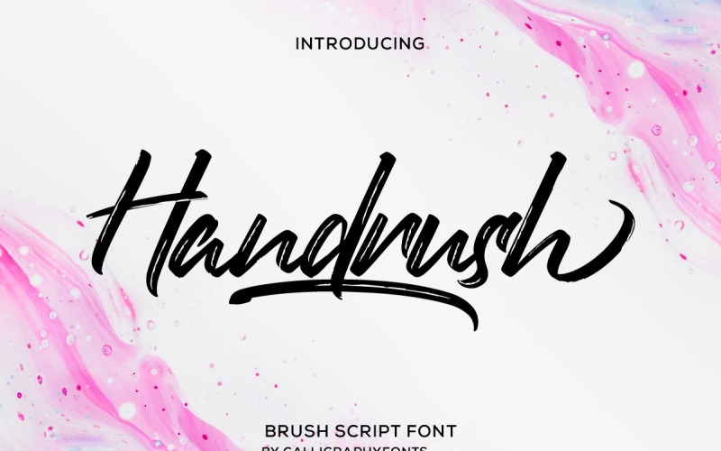 Handrush Brush kalligráfia betűtípus