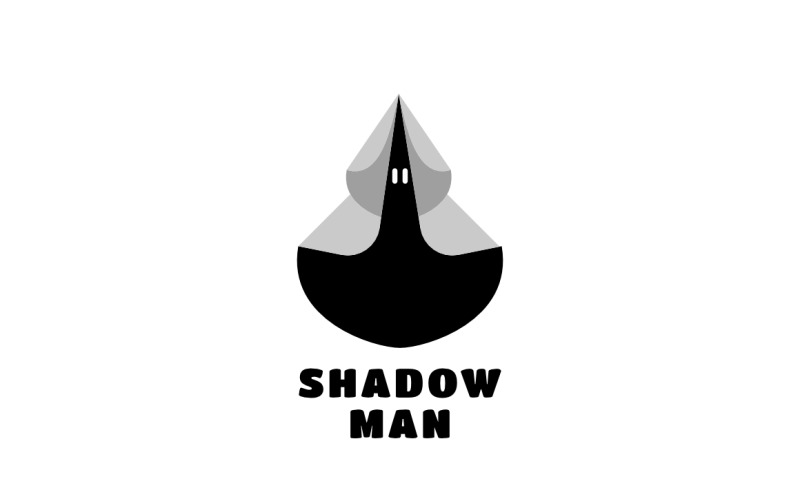 Šablona návrhu loga maskot stín