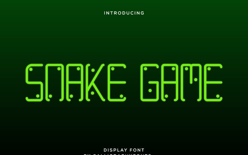 Snake Game Exclusief weergavelettertype