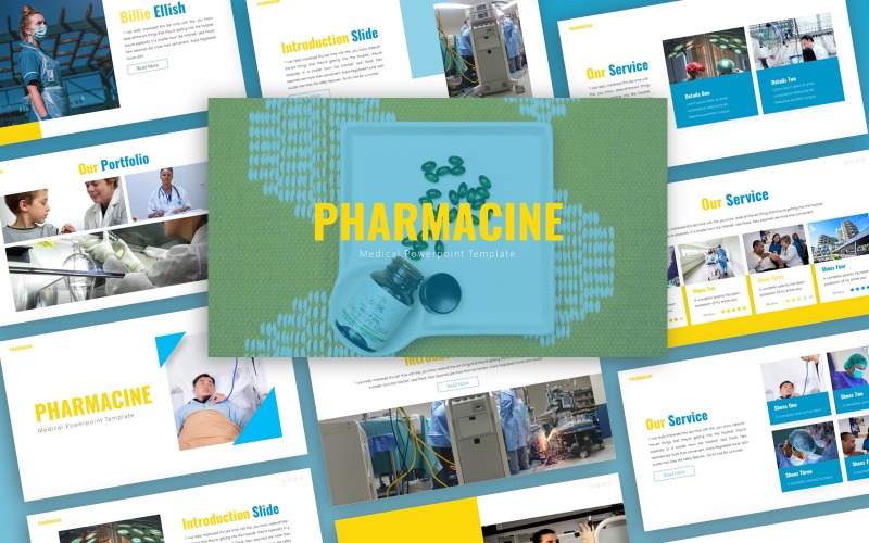 Pharmacine - Медицинский шаблон PowerPoint
