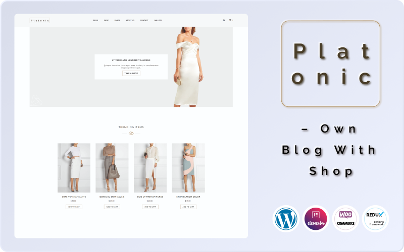 Platonic - собственный магазин WooCommerce для Elementor WordPress