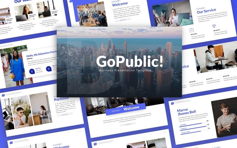 Diventato pubblico! - Modello PowerPoint multiuso aziendale