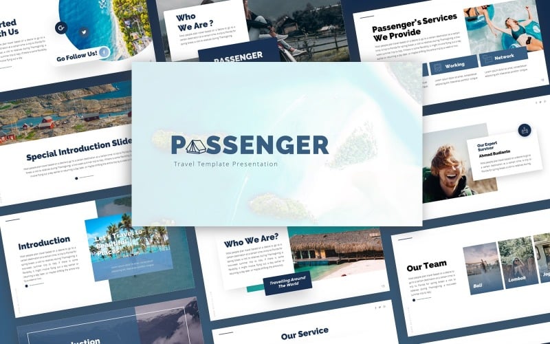 Pessenger - Modello PowerPoint multiuso in viaggio