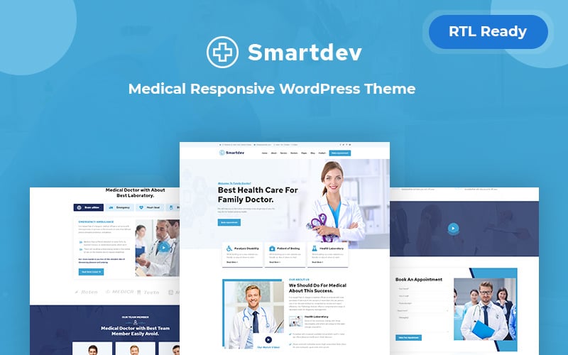 Smartdev - адаптивная медицинская тема WordPress