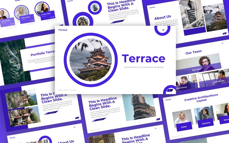 Terrazza - Modello PowerPoint multiuso di architettura