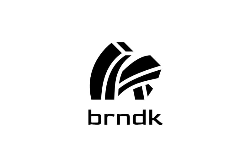Буква K - концепция черный логотип