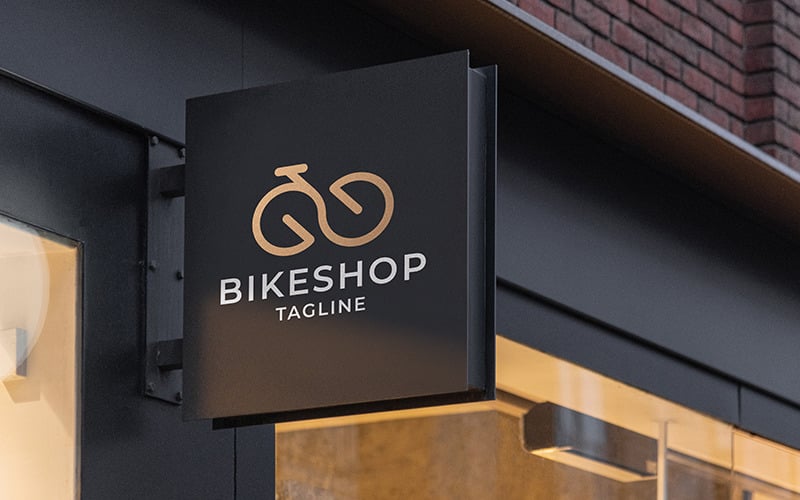 Logo de magasin de vélo professionnel