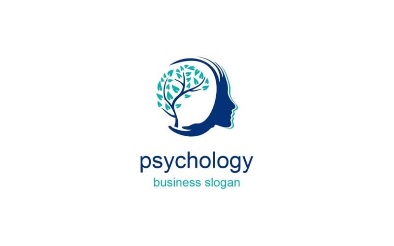 Logo de psychologie d'arbre de tête