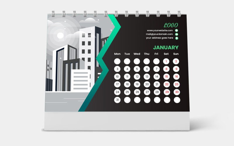 Modern Design 2022 Calendar Template Vector Design