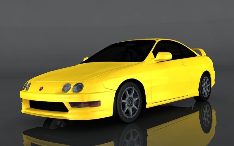 2001 Acura Integra Type 3d model #186633 - TemplateMonster