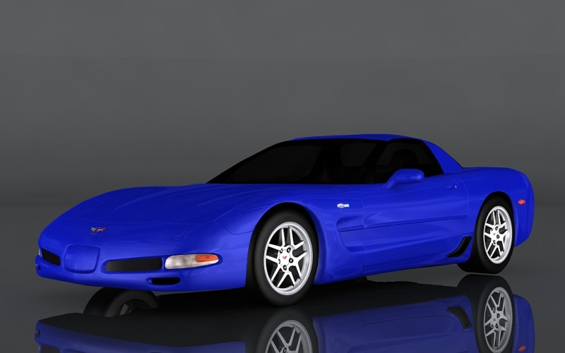 Chevrolet Corvette Z06 2002 model 3d