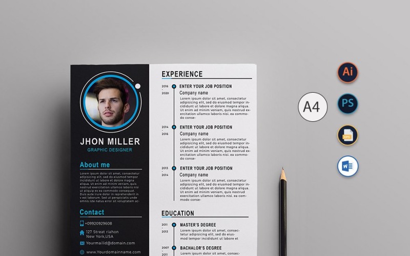 Best CV and Printable Resume Templates | TemplateMonster