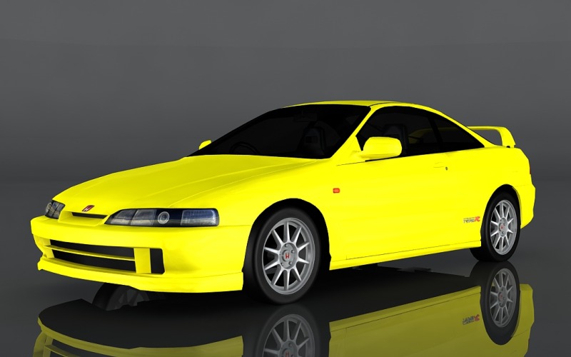2000-es Honda Integra 3d modell