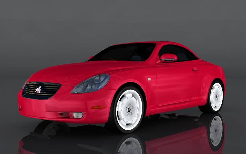 2002 Toyota Soarer SCV modello 3d