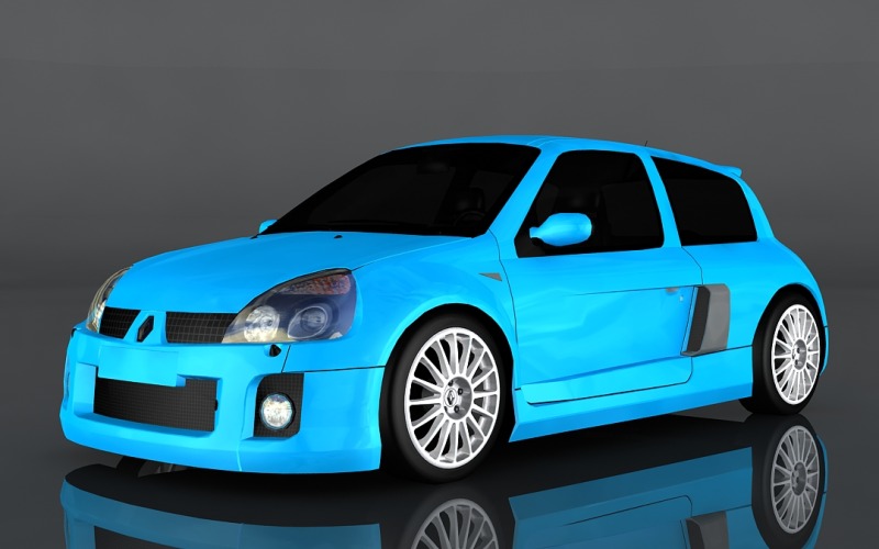 2003-as Renault Sport Clio 3d modell