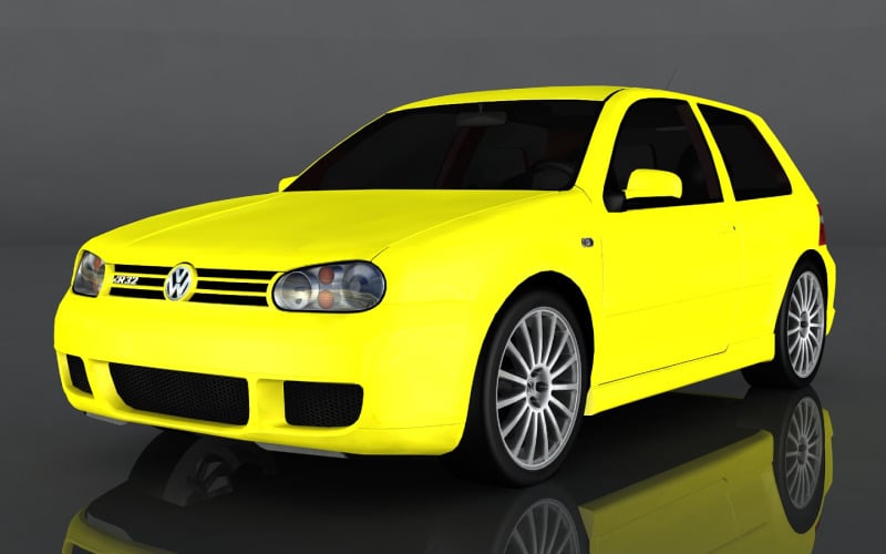 2003 Volkswagen Golf R32 3d model