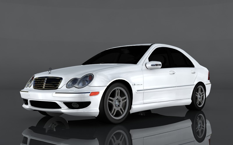 2004 Mercedes-Benz C32 AMG 3d modeli