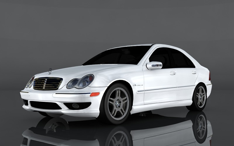 Modelo 3D 2004 da Mercedes-Benz C32 AMG