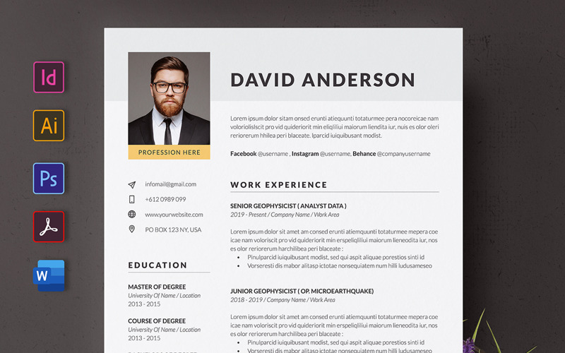 CV simple ou modèle de CV