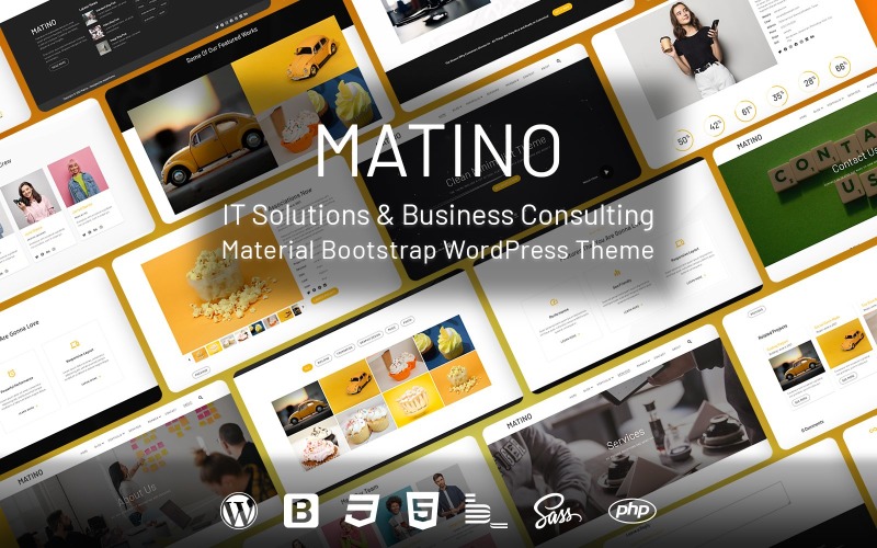 Matino - тема WordPress для ИТ-решений и материалов для бизнес-консалтинга