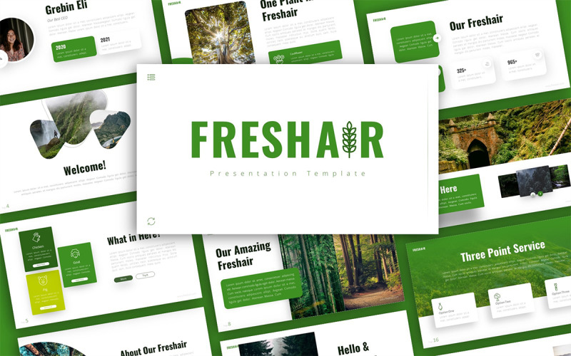Modello PowerPoint per la presentazione dell'ambiente Freshair