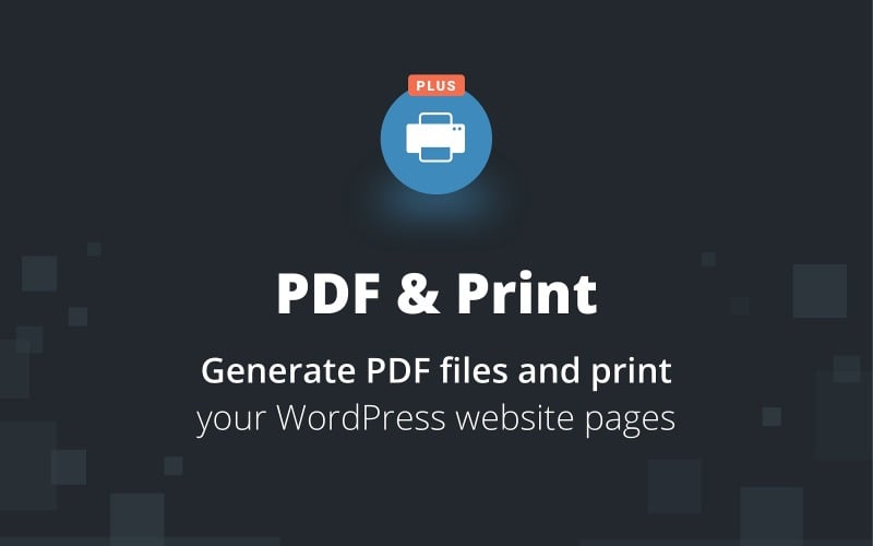 PDF & Print Plus WordPress 插件