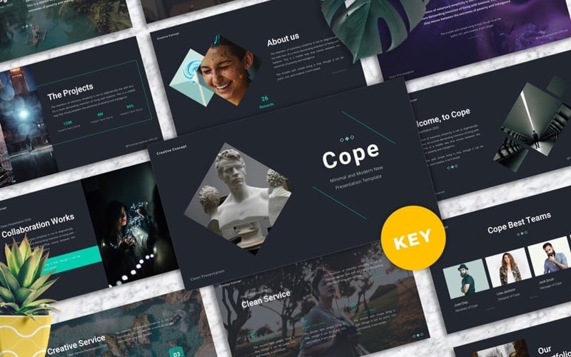 Cope - Modelli di keynote minimi