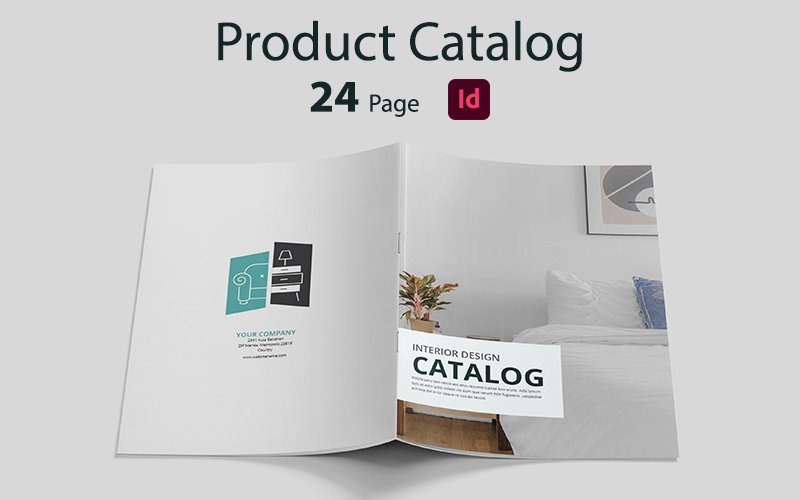 Katalog produktów Projekt Identyfikacja wizualna Szablon