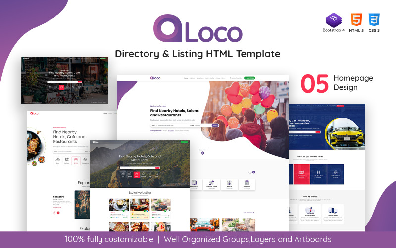 Loco - HTML-mall för katalogförteckning