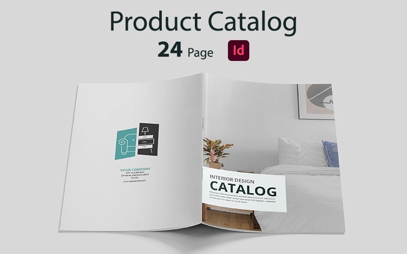 Modèle d'identité d'entreprise de conception de catalogue de produits