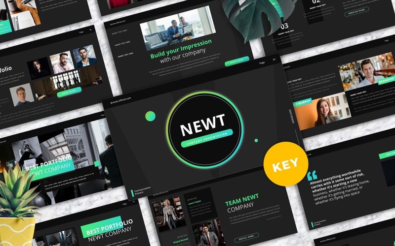 Newt - Company Profile Keynote Templates
