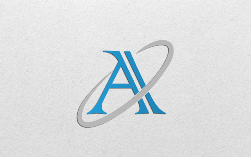 Basit Harf 'A' Logo Tasarımı