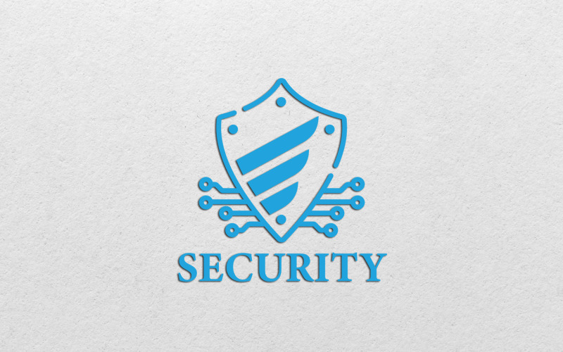 Design de logotipo de segurança exclusivo