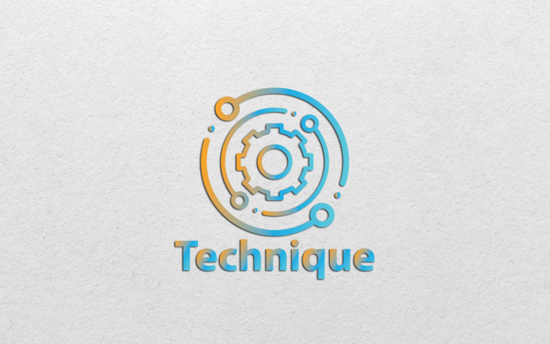 Einstellungen und Reparatur-Logo-Design