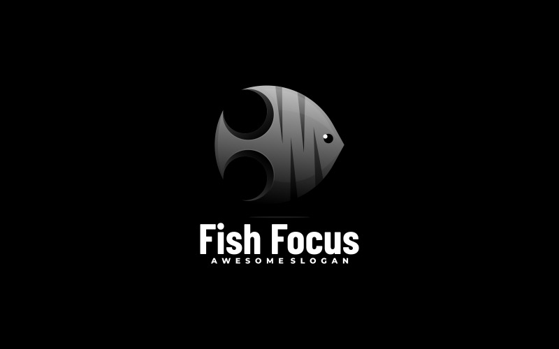 Fish Gradient Logo Template