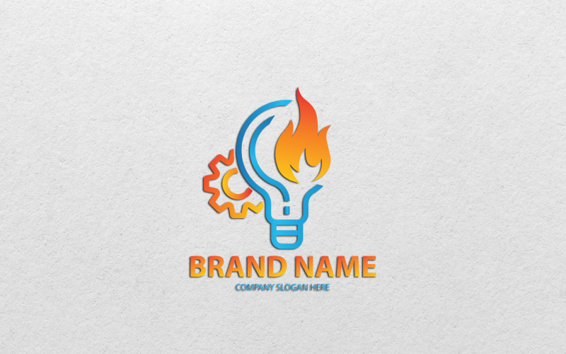 Modello di progettazione del logo creativo