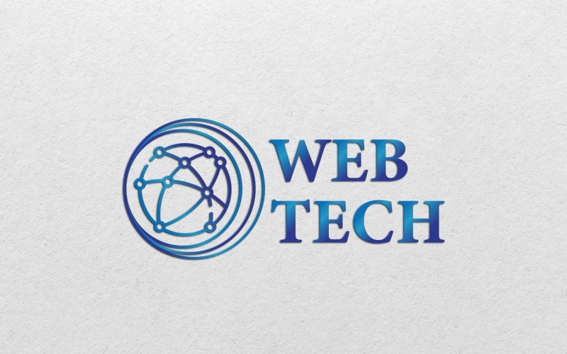 Plantilla de diseño de logotipo web moderno