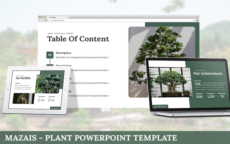 Mazais - 植物PowerPoint模板