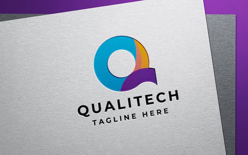 Логотип Qualitech Letter Q Professional