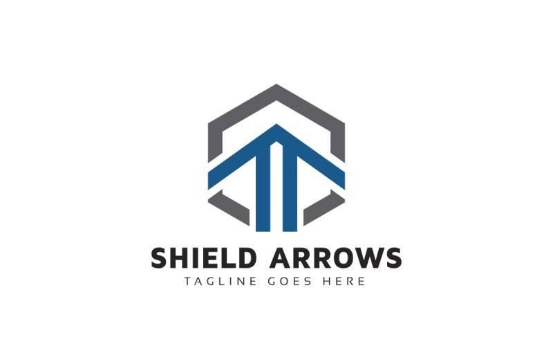 Shield Arrows Logo Template #187152 - TemplateMonster